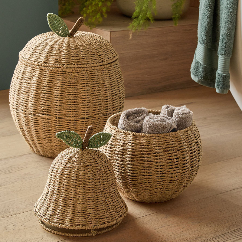 Hand-woven storage basket Sydney fruit storage basket Organizing frame Desktop miscellaneous basket Home Decoration basket - Image 6