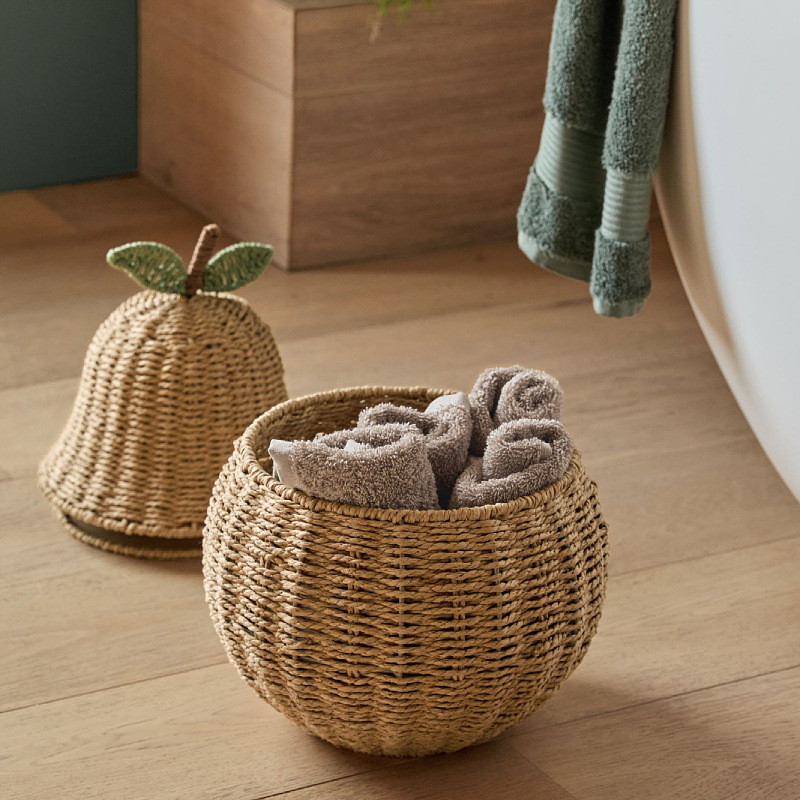 Hand-woven storage basket Sydney fruit storage basket Organizing frame Desktop miscellaneous basket Home Decoration basket - Image 2