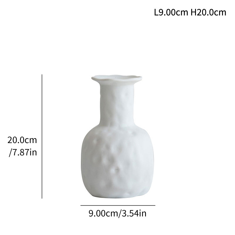 Small daimon Fengsu-fired simple special-shaped ceramic vase flower insert living room ornaments - Image 7
