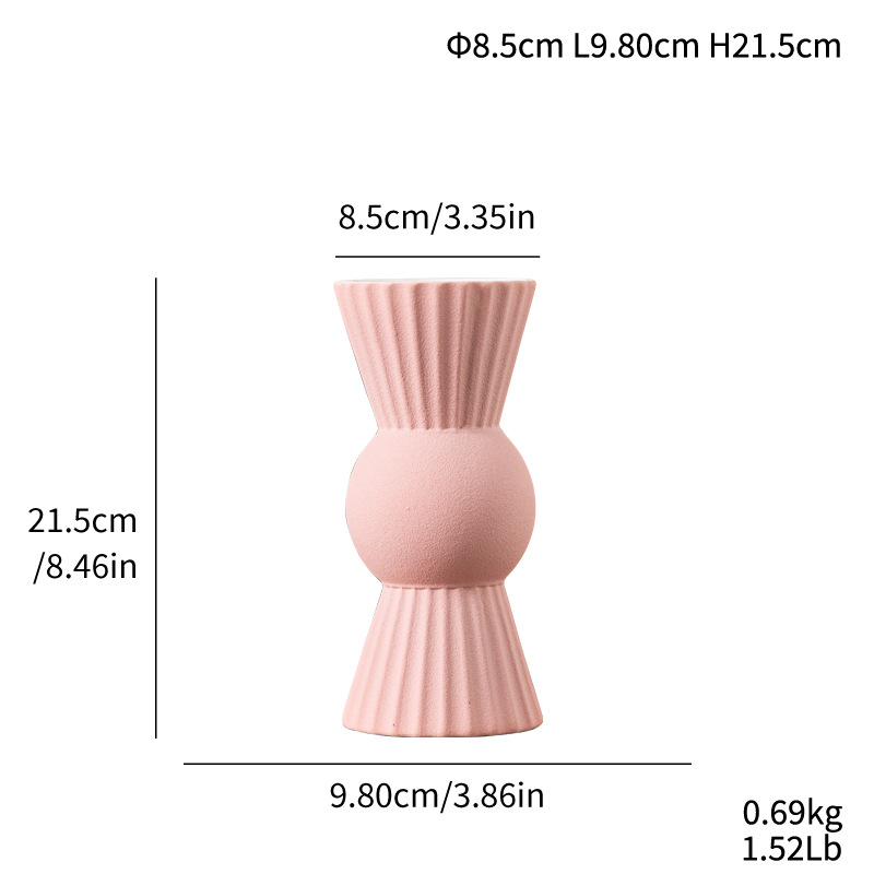 Ceramic modern minimalist style geometric bouquet flower trousers light luxury home decoration - Image 5