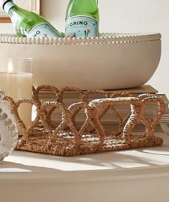 Seaweed storage basket household desktop hand-woven basket bread fruit fruit basket coffee table restaurant decorations