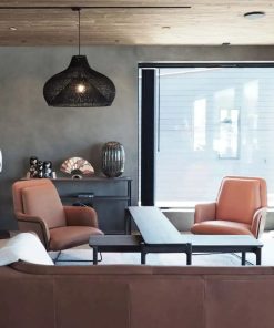 Wooden Sheep B&B Hotel Rattan Chandelier Handmade Rattan Art Bedroom Bar Lighting Cafe Light