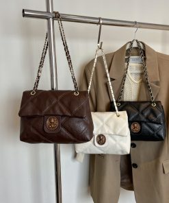 High-end light luxury bag for women's shoulder commuting underarm bag niche design diamond chain crossbody bag