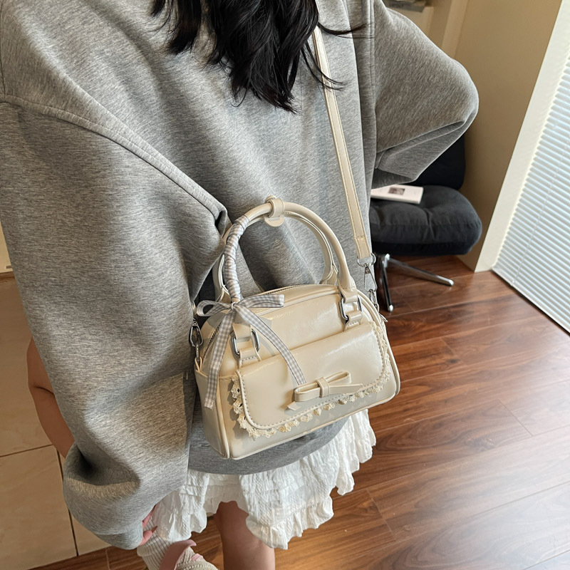 Women's ballet fashion handbag style cute small square bag slanted summer versatile - Image 2