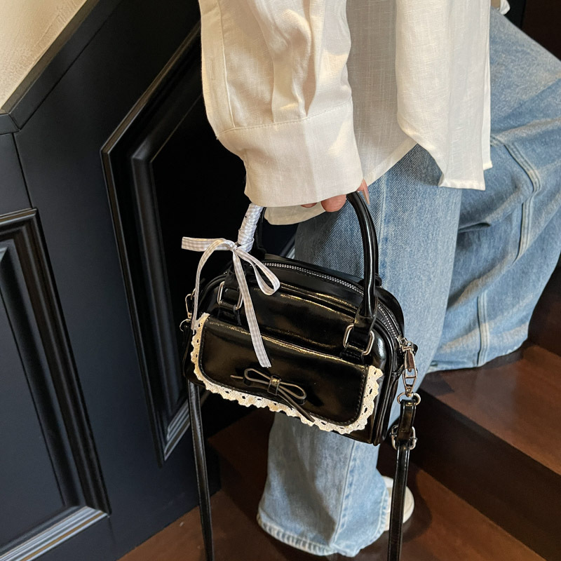 Women's ballet fashion handbag style cute small square bag slanted summer versatile - Image 4