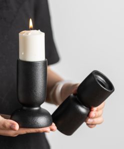 Ceramic pier candlestick European style, atmosphere furniture and home decorations