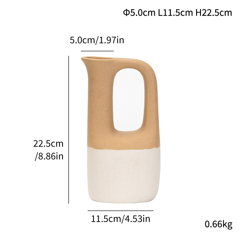 Good-looking vases, light luxury, high-end home decoration ornaments, ceramic flowerware - Image 4