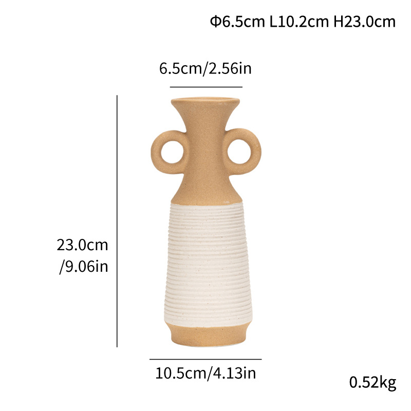 Good-looking vases, light luxury, high-end home decoration ornaments, ceramic flowerware - Image 5