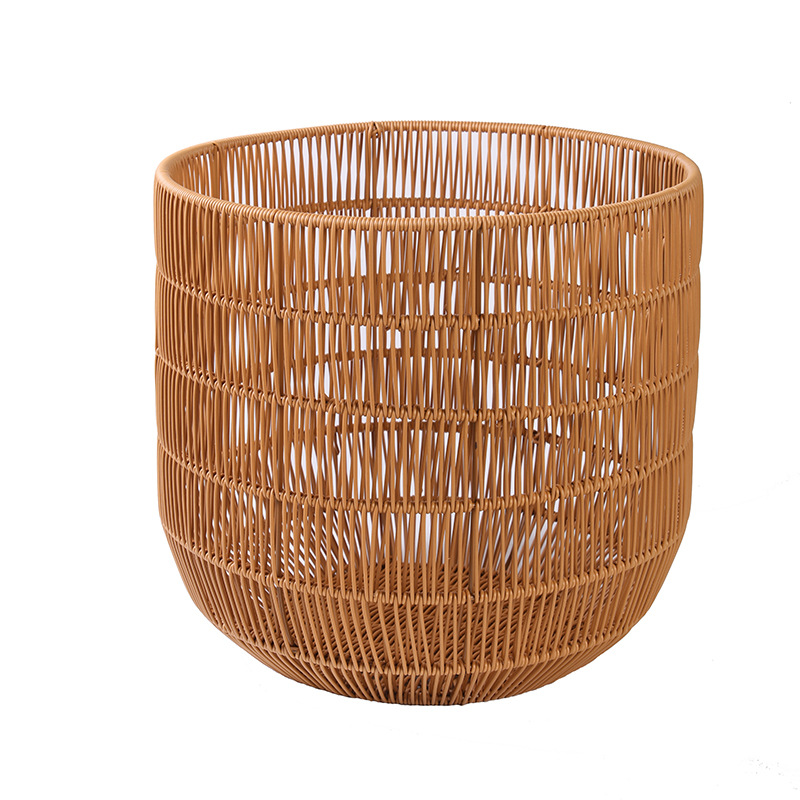 Imitation rattan woven dirty clothes basket style laundry basket bedroom laundry basket hotel bath towel basket toy storage bucket - Image 3