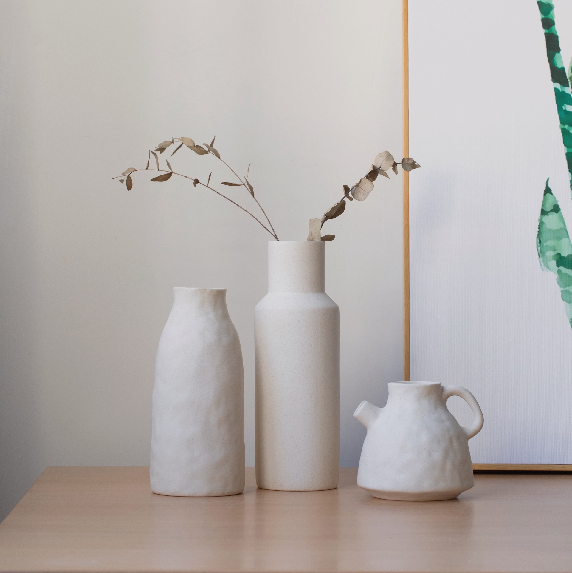 Special shape hydroponic ceramic vase decorative vegetarian flower arrangement geometric crafts - Image 11