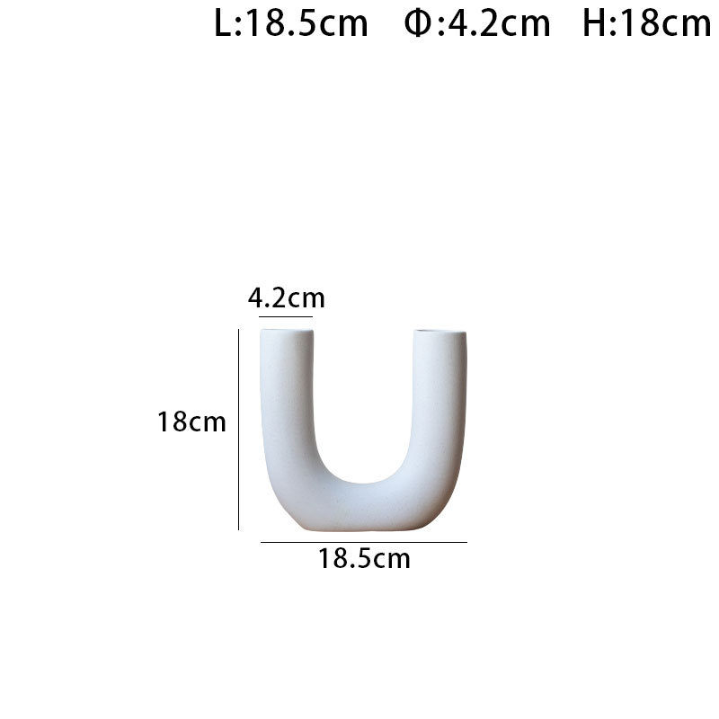 Special shape hydroponic ceramic vase decorative vegetarian flower arrangement geometric crafts - Image 3