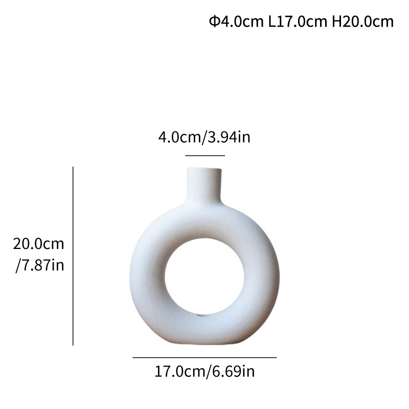 Special shape hydroponic ceramic vase decorative vegetarian flower arrangement geometric crafts - Image 5