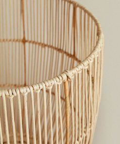 Dirty clothes toy storage basket iron frame rattan coat dirty clothes basket hand-woven dirty clothes basket dirty clothes bucket