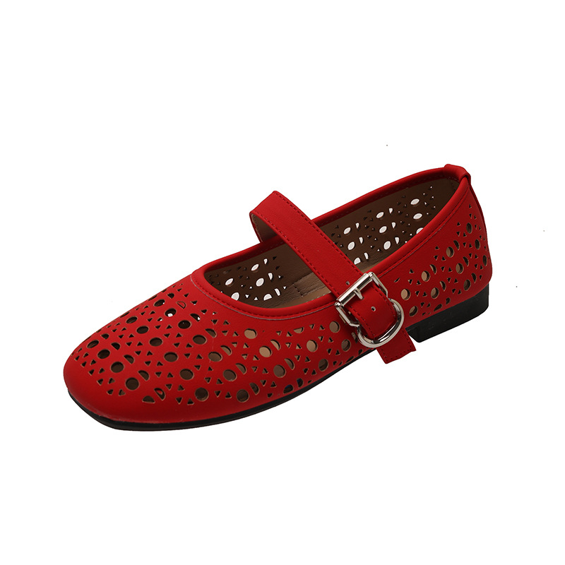 Flat sole single shoes for women in summer Mary Jane women's shoes soft sole hollow ballet small single shoes hole sandals - Image 13
