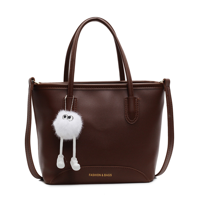 Contrasting color versatile hand-held bucket bag for women's spring simple and high-end niche one-shoulder crossbody bag - Image 21