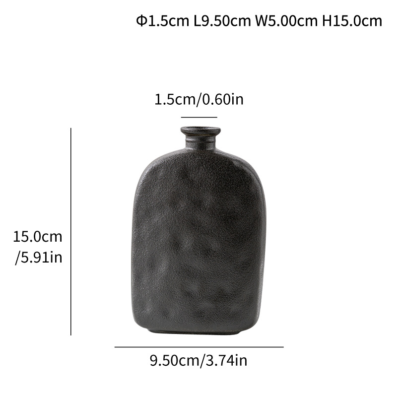 Simple modern ceramic vase abstract art home decoration ornament wine pot flower insert - Image 11