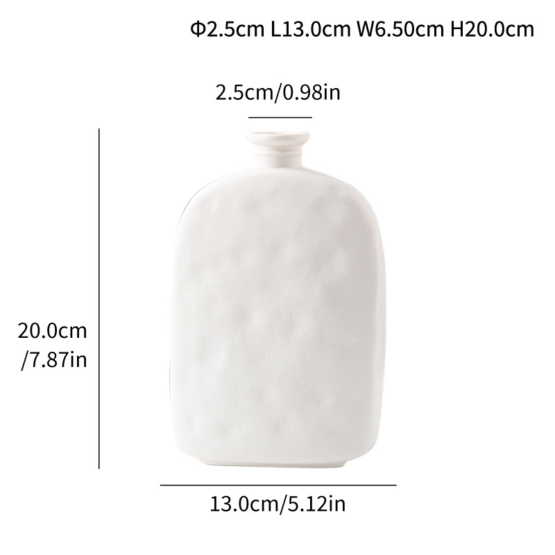 Simple modern ceramic vase abstract art home decoration ornament wine pot flower insert - Image 3