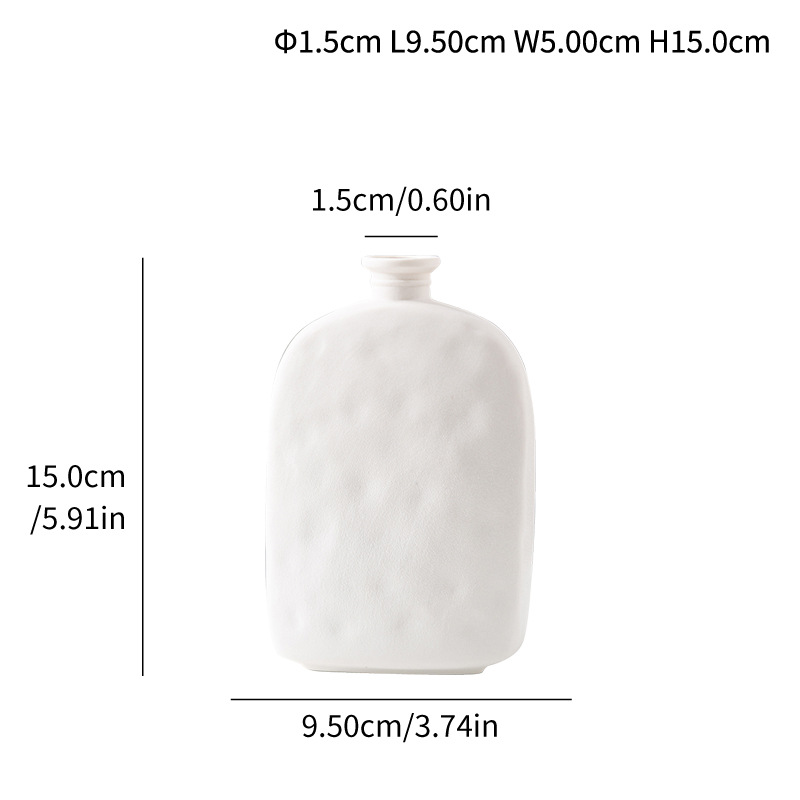 Simple modern ceramic vase abstract art home decoration ornament wine pot flower insert - Image 7