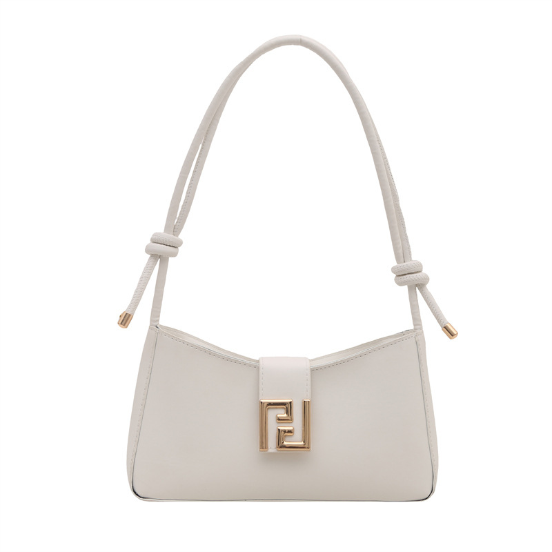 Niche design portable cross-pack French literary texture popular bag underarm bag women's trendy pure color - Image 10