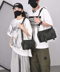 Casual crossbody bag Personalized sports large capacity shoulder bag Travel side shoulder bag Multi-layer fashion men's bag