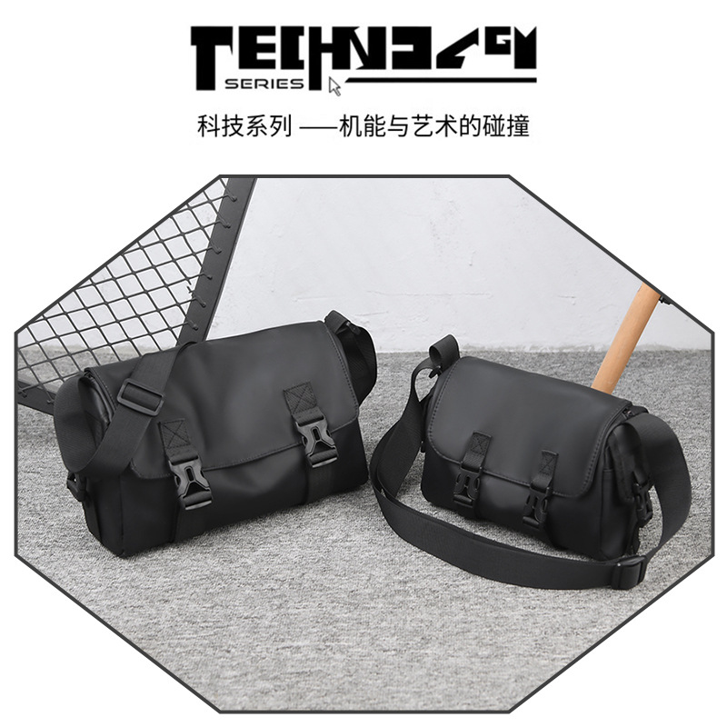 Casual crossbody bag Personalized sports large capacity shoulder bag Travel side shoulder bag Multi-layer fashion men's bag - Image 2