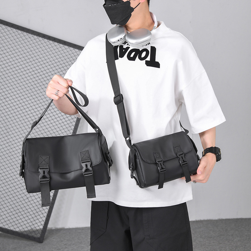 Casual crossbody bag Personalized sports large capacity shoulder bag Travel side shoulder bag Multi-layer fashion men's bag - Image 4