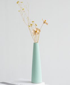Light luxury Japanese style fresh vase ceramics, style frosted flower insert cone matte decorations, home decorations