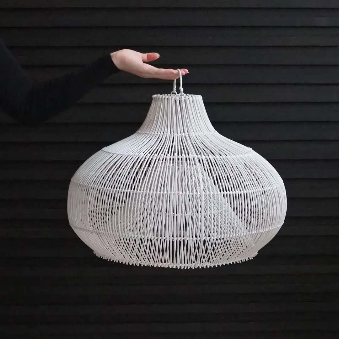 Wooden sheep, Wasabi, chandeli, rattan, dining table lamp, simple inn, living room, rattan, art lamp - Image 4