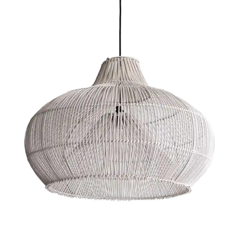 Wooden sheep, Wasabi, chandeli, rattan, dining table lamp, simple inn, living room, rattan, art lamp - Image 3