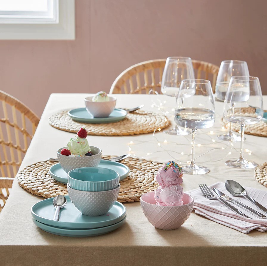 Japanese hand-woven water hyacinth straw weaving round placemat partition coaster mat dining table anti-scalding bowl pot mat - Image 4