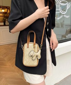 High-quality mobile phone bag for women's handbag retro printed shoulder bag fashionable versatile crossbody bag