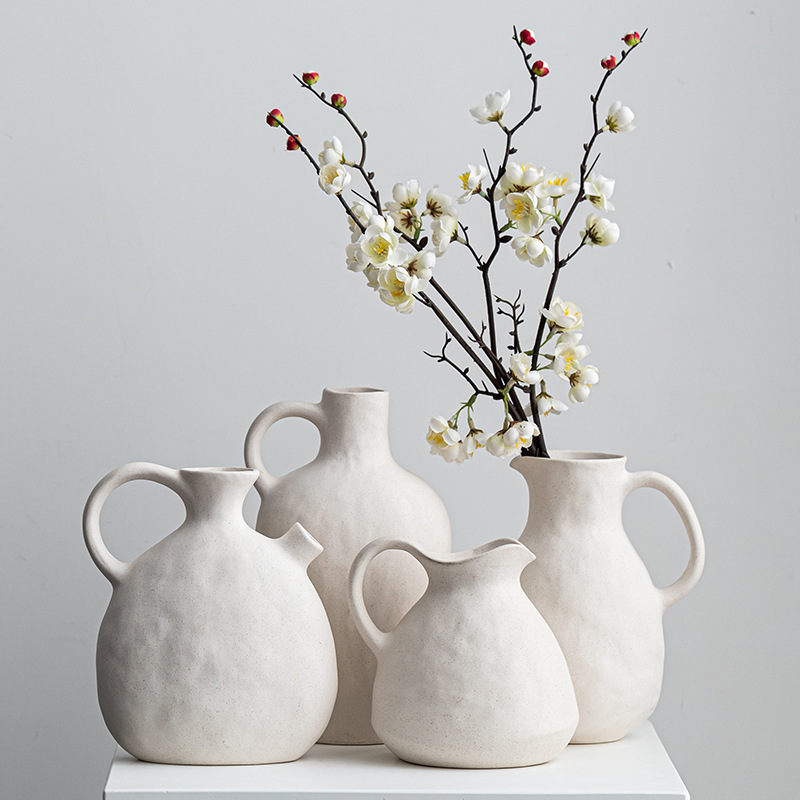 Ceramic vase small fresh dried flowers modern hydroponic home European ornaments high-end crafts - Image 5