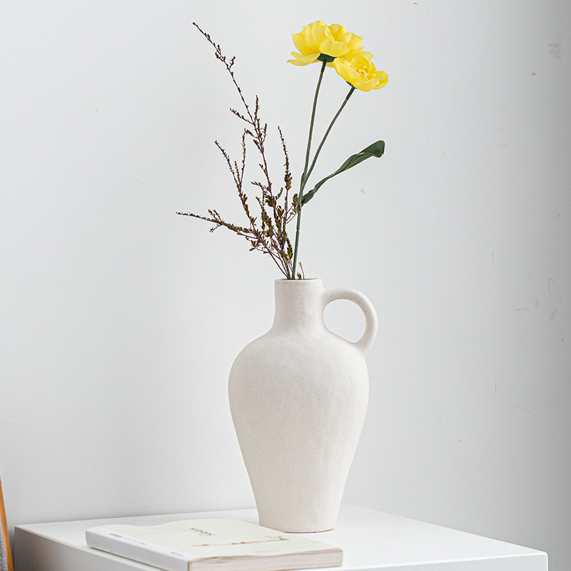 Ceramic vase small fresh dried flowers modern hydroponic home European ornaments high-end crafts - Image 2