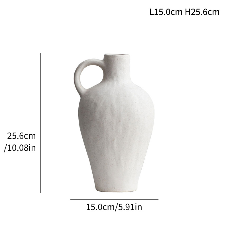 Ceramic vase small fresh dried flowers modern hydroponic home European ornaments high-end crafts - Image 4