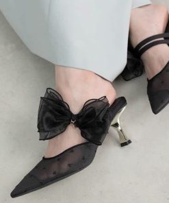 Elegant fashion sandals for women spring and summer sweet bow fairy sandals without tired feet thin heels
