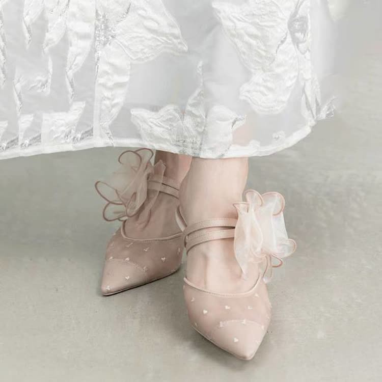 Elegant fashion sandals for women spring and summer sweet bow fairy sandals without tired feet thin heels - Image 11