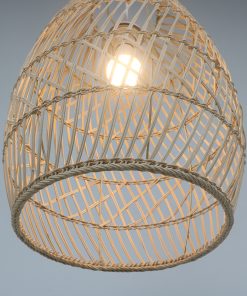 Chinese restaurant Bird's Nest Hand-woven Lamps Restaurant Restaurant Teahouse Single-head bamboo chandeliers