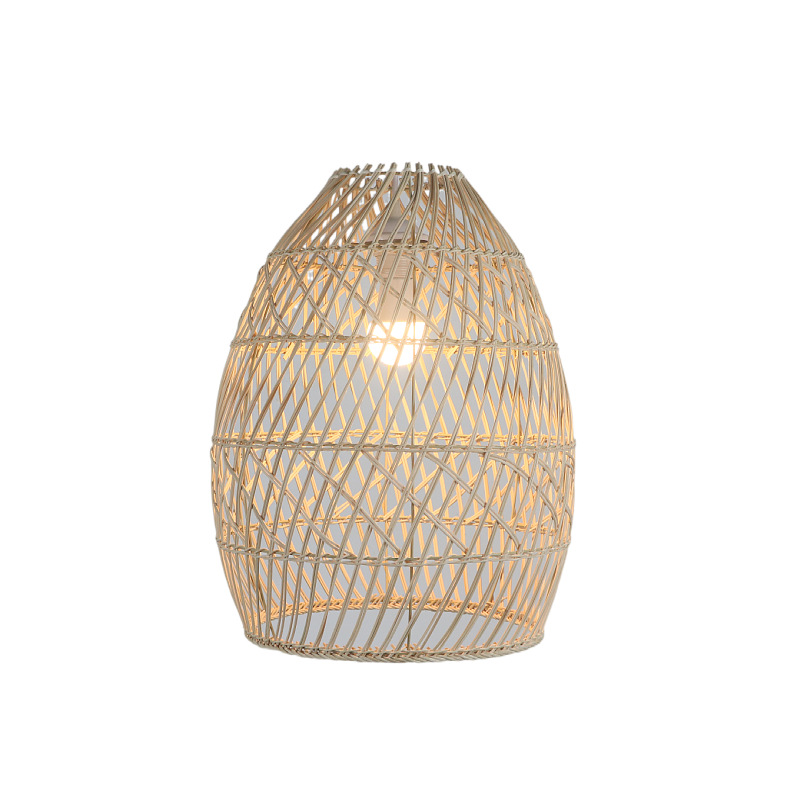 Chinese restaurant Bird's Nest Hand-woven Lamps Restaurant Restaurant Teahouse Single-head bamboo chandeliers - Image 3