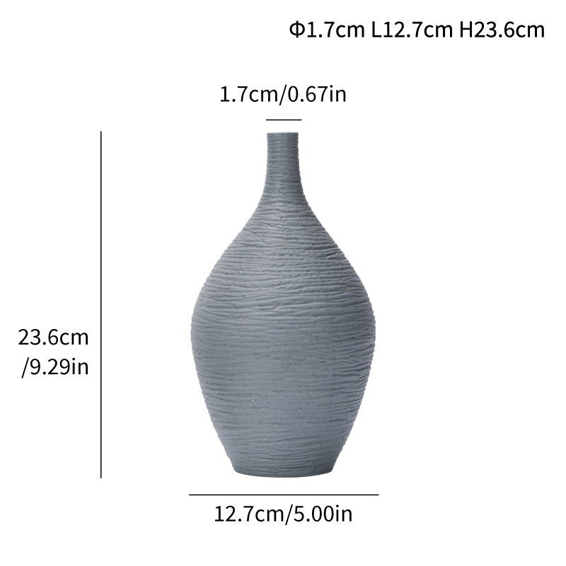 Jump knife craft vase simple modern style Japanese decorative white thin mouth small - Image 10