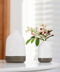 Manhattan series two-color vase fashionable interior decoration light luxury ceramic craft ornaments