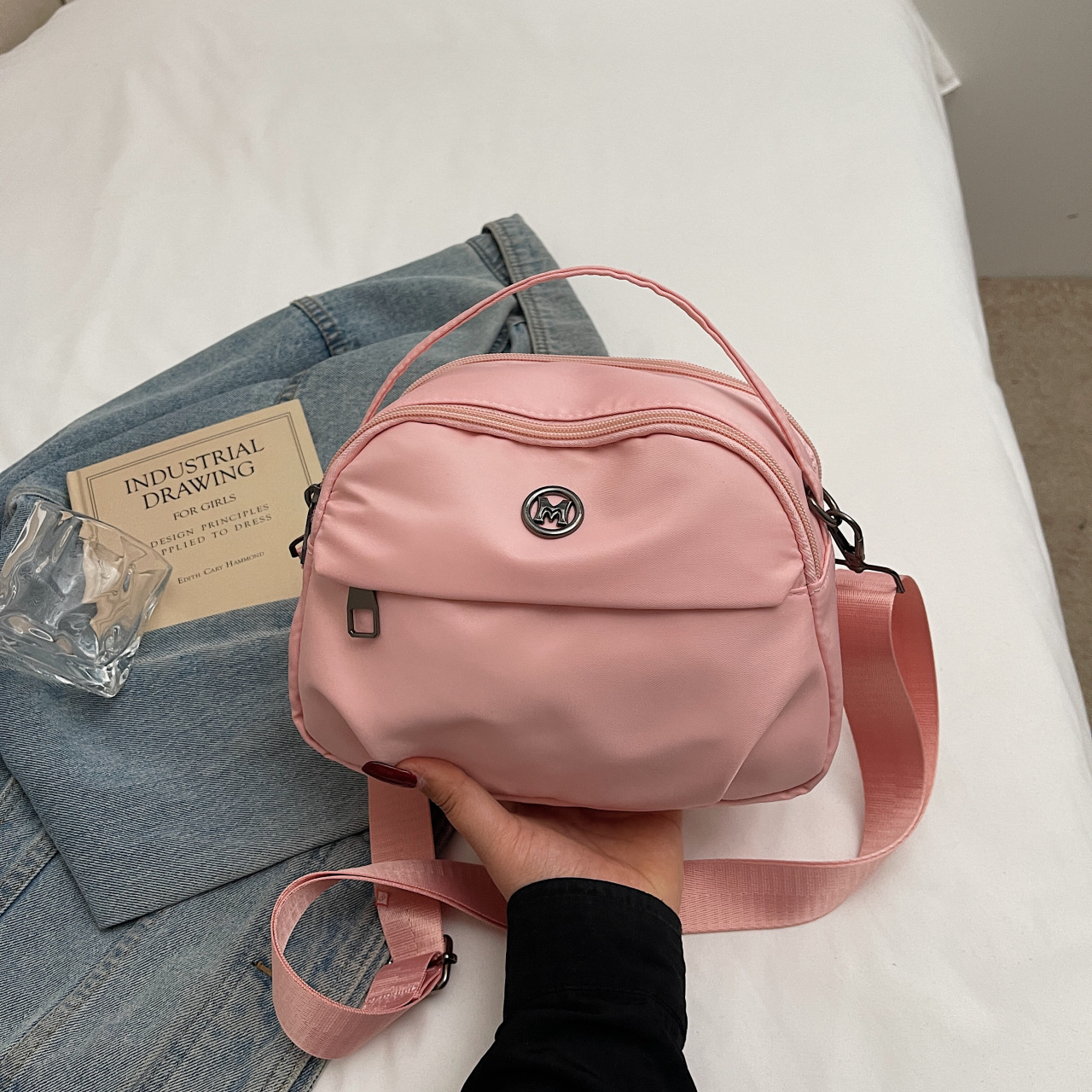 Summer trendy cloth small bag for women's bag fashionable and versatile casual one-shoulder crossbody bag lightweight women's mobile phone bag - Image 6